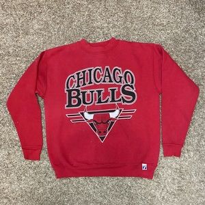 Vintage 1990 Chicago Bulls Logo 7 NBA Crewneck Sweatshirt Men's Size MEDIUM